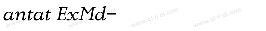antat ExMd字体转换
